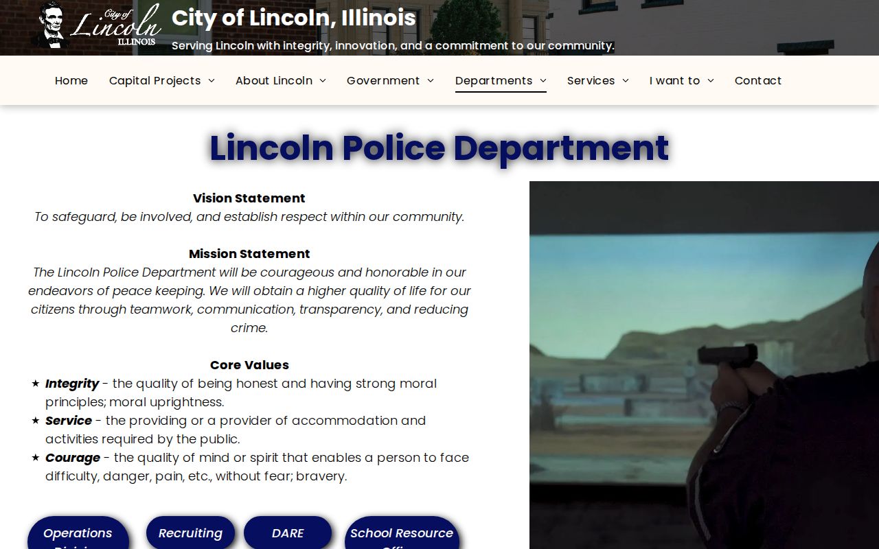 Lincoln Police Department source for Lincoln arrest records in Logan County